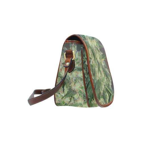 Green Crack Saddle Bag/Large (Model 1649)