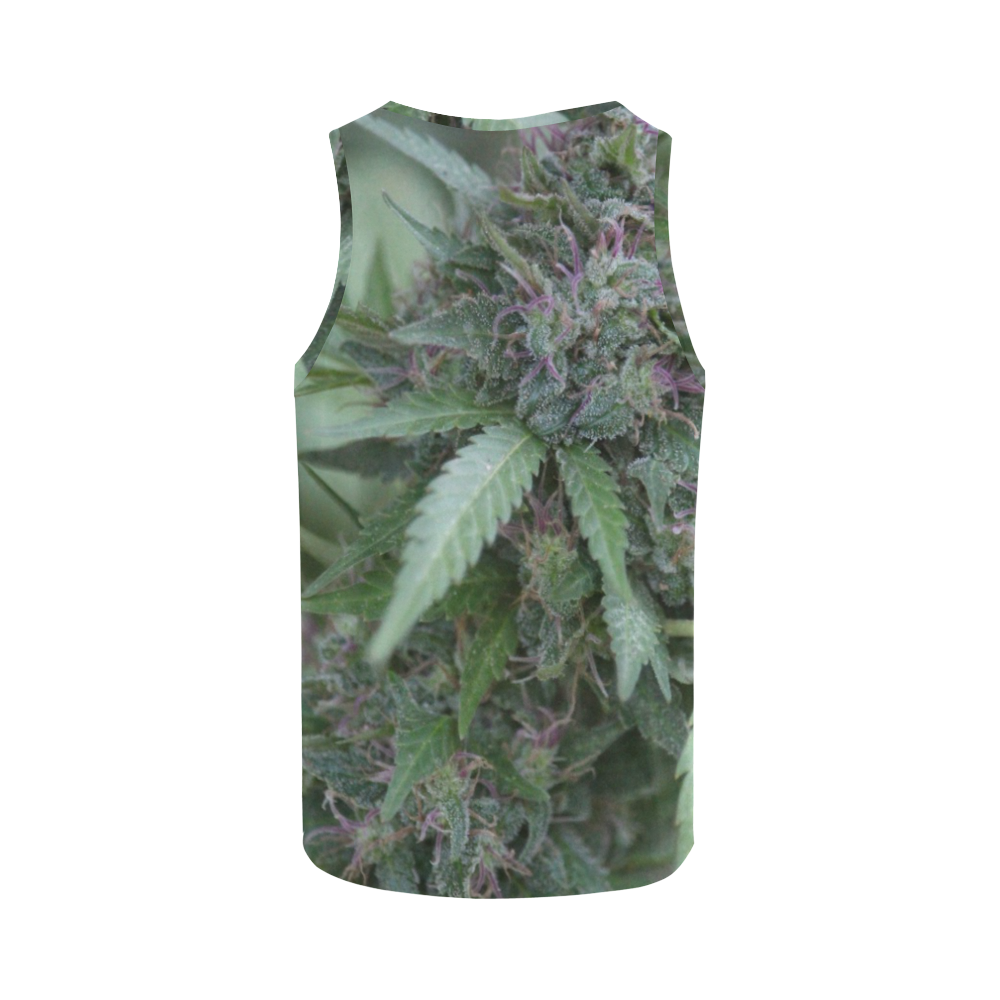 Purple Hair Lady All Over Print Tank Top for Women (Model T43)