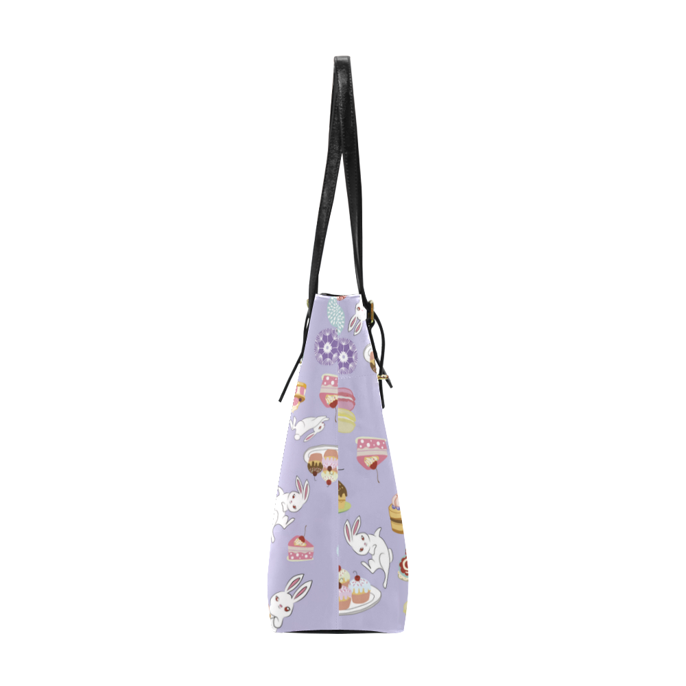 Amusement of Rabbit Blue Euramerican Tote Bag/Small (Model 1655)