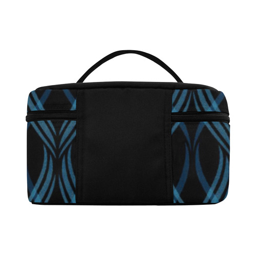 Ocean Blue Ribbons Cosmetic Bag/Large (Model 1658)