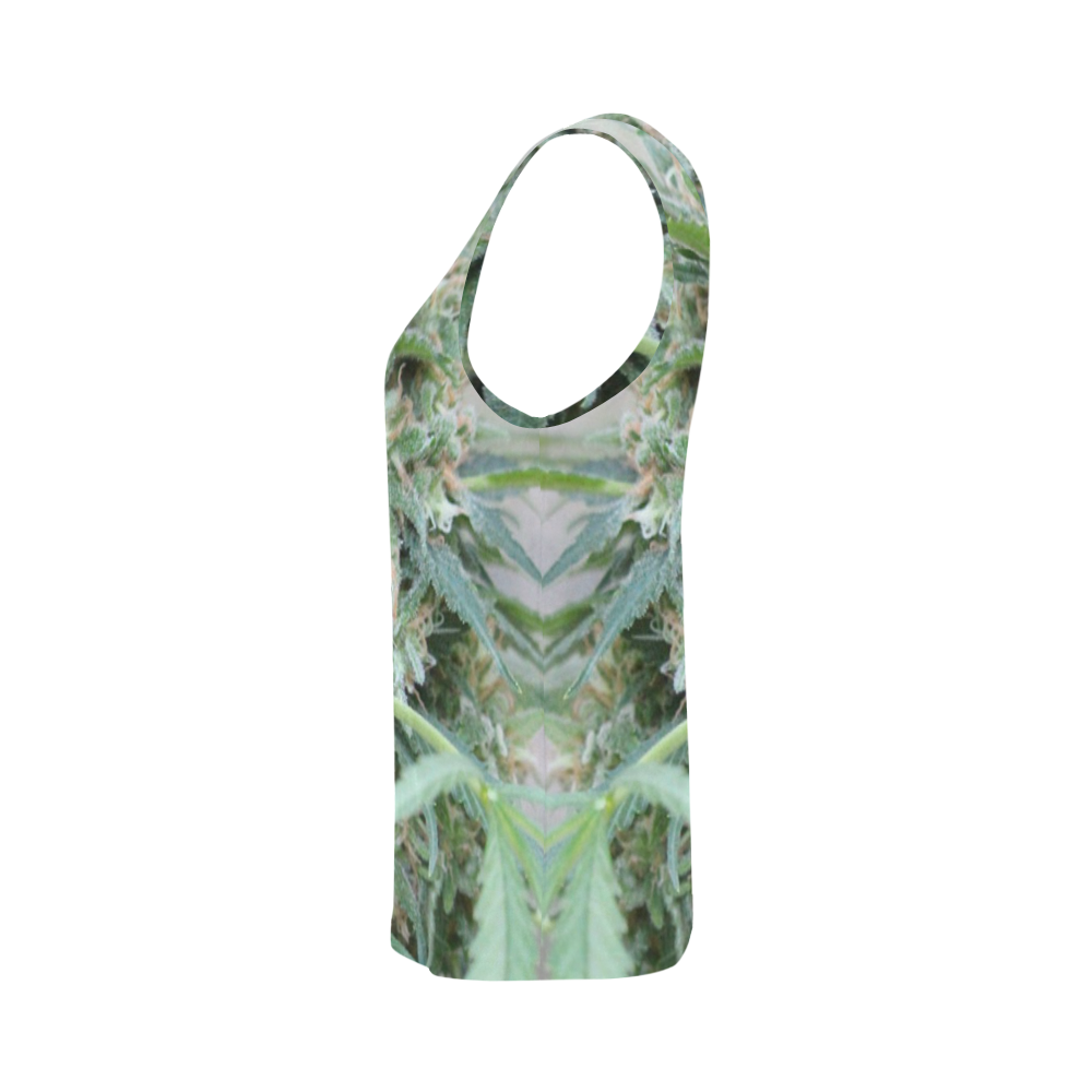 Jolly Green All Over Print Tank Top for Women (Model T43)