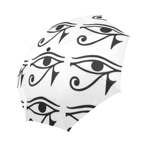 Black/White Eye of Ra Auto-Foldable Umbrella (Model U04)