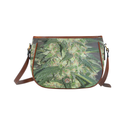 Green Crack Saddle Bag/Large (Model 1649)