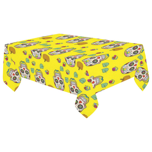 Muertos by Nico Bielow Cotton Linen Tablecloth 60"x 104"