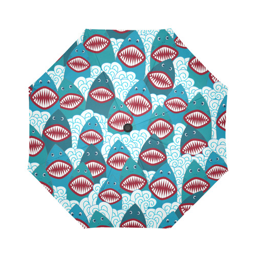 Angry Sharks Auto-Foldable Umbrella (Model U04)