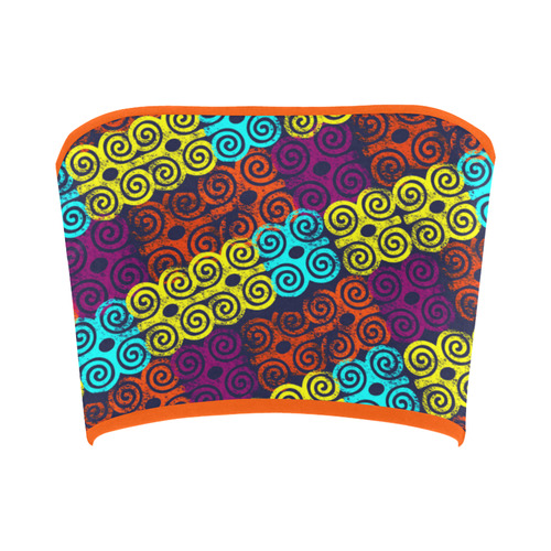 Multicolored  Batik Bandeau Top