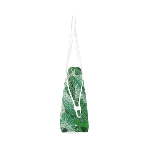 Tropical leaves Clover Canvas Tote Bag (Model 1661)