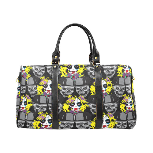 Miss Gothica Sugarskull New Waterproof Travel Bag/Large (Model 1639)