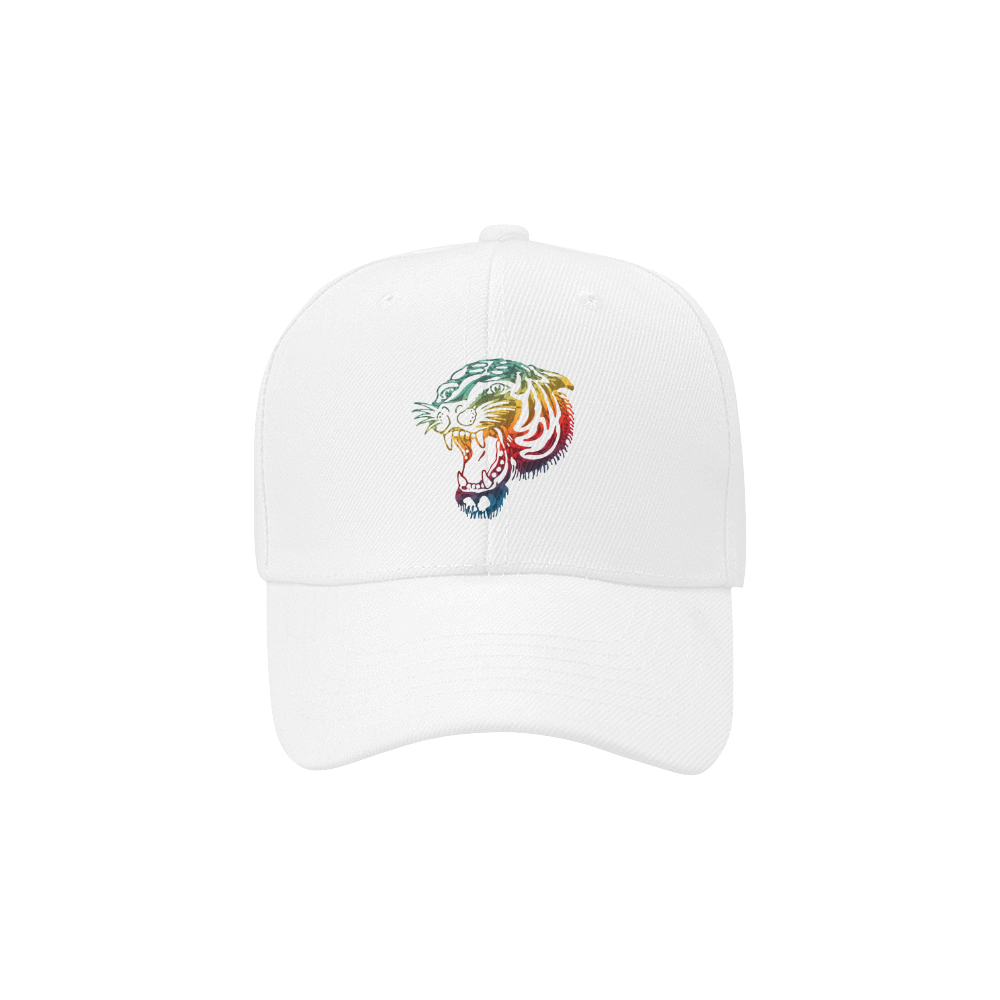 Roaring Tiger Tattoo colored Dad Cap