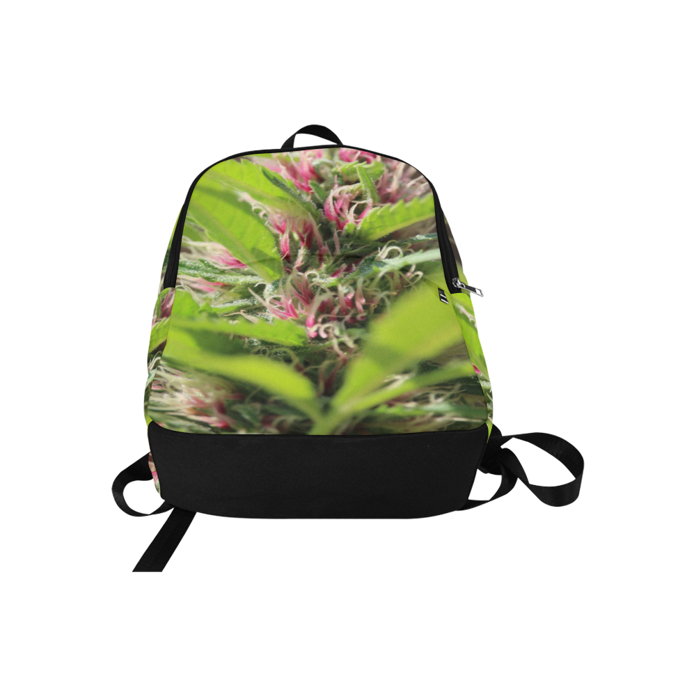 Pink Hair Lady Fabric Backpack for Adult (Model 1659)