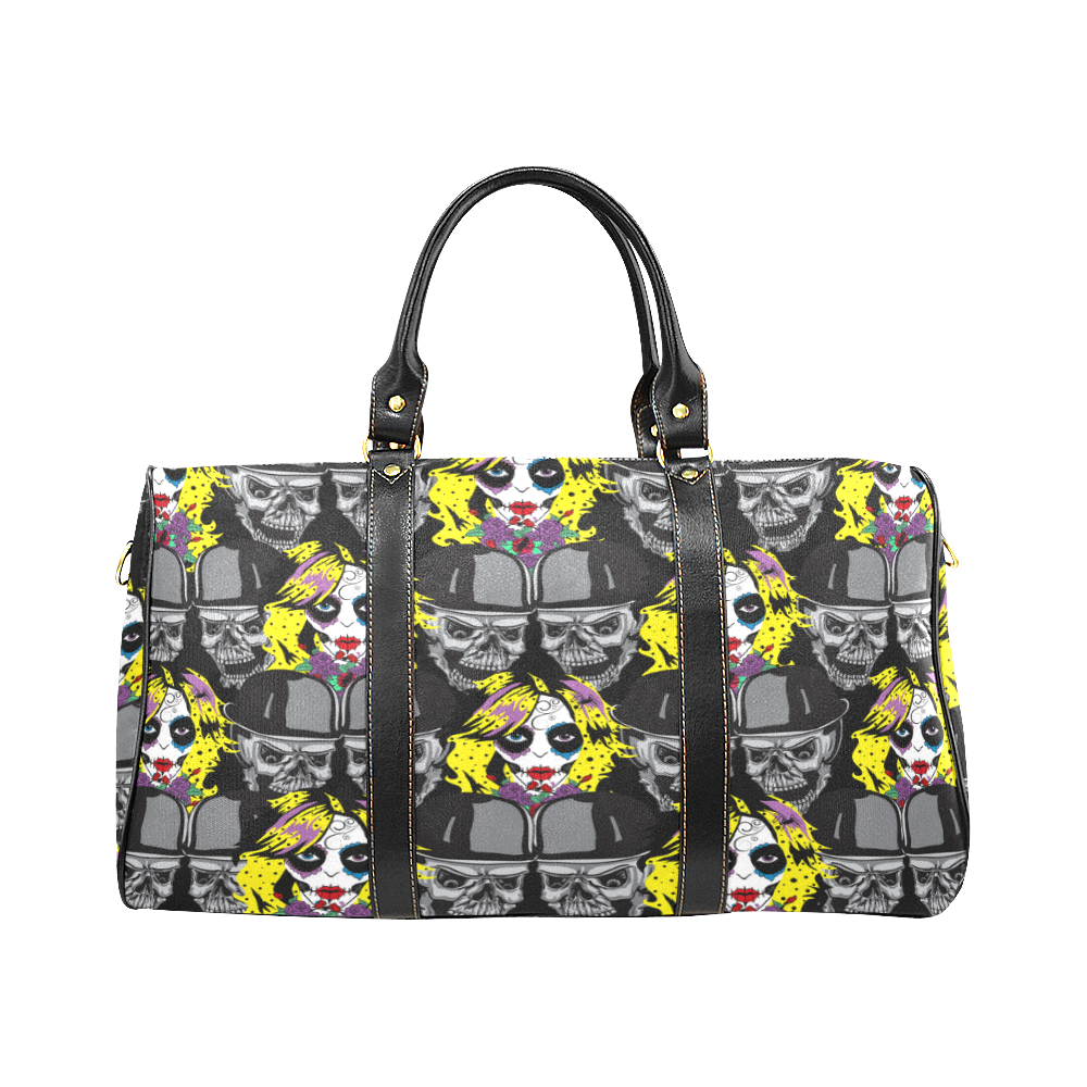 Miss Gothica Sugarskull New Waterproof Travel Bag/Large (Model 1639)