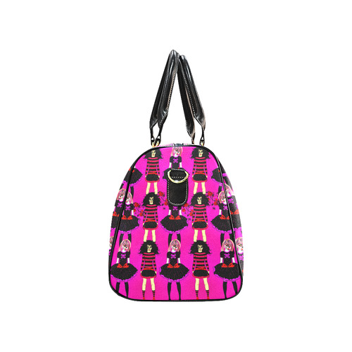Day of the dead sugarskull friends - pink New Waterproof Travel Bag/Large (Model 1639)