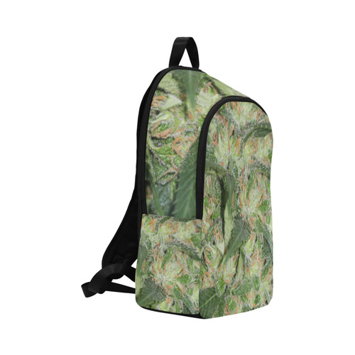 Green Crack Fabric Backpack for Adult (Model 1659)