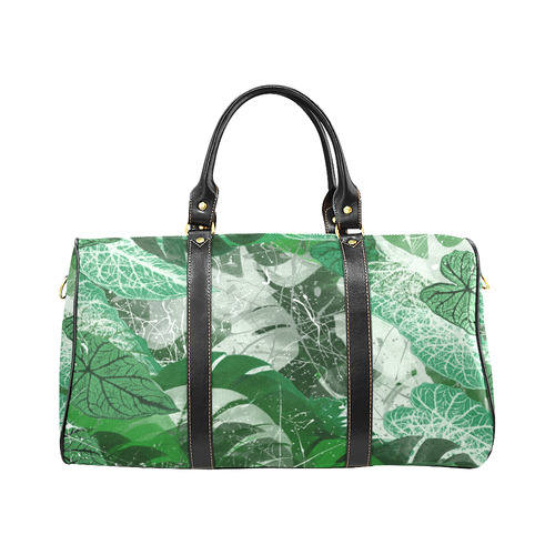 Tropical leaves New Waterproof Travel Bag/Large (Model 1639)