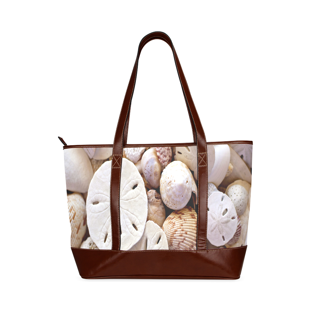 Seashells And Sand Dollars Tote Handbag (Model 1642)