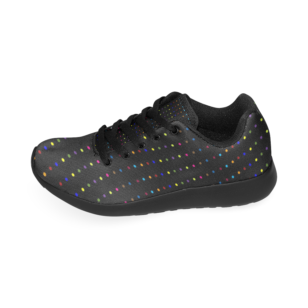 Dots & Colors Modern, Colorful pattern design Men's Running Shoes/Large Size (Model 020)