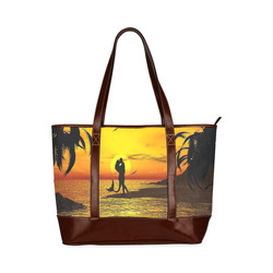 Sunset Kissed Mermaid Tote Handbag (Model 1642)