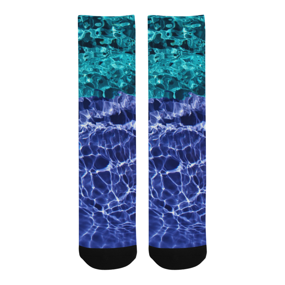 Electric Blue Globes Trouser Socks