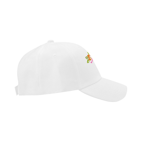 Tropical Hibiscus Flowers Bouquet Dad Cap