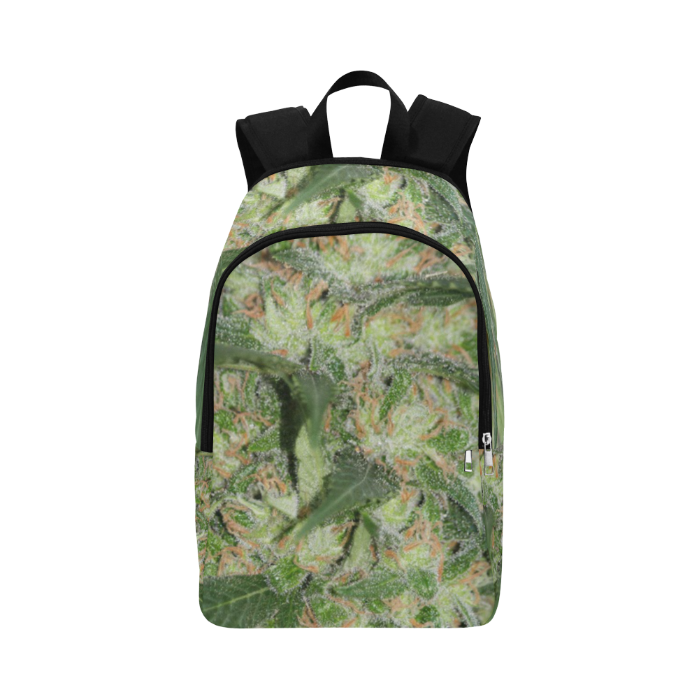 Green Crack Fabric Backpack for Adult (Model 1659)