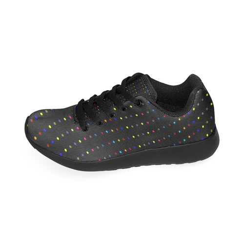 Dots & Colors Modern, Colorful pattern design Women's Running Shoes/Large Size (Model 020)