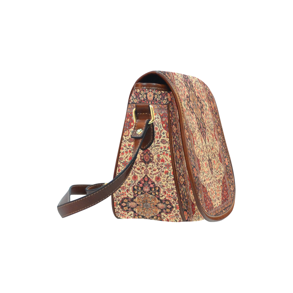Persian Carpet Oriental Antique Rug Pattern Saddle Bag/Large (Model 1649)
