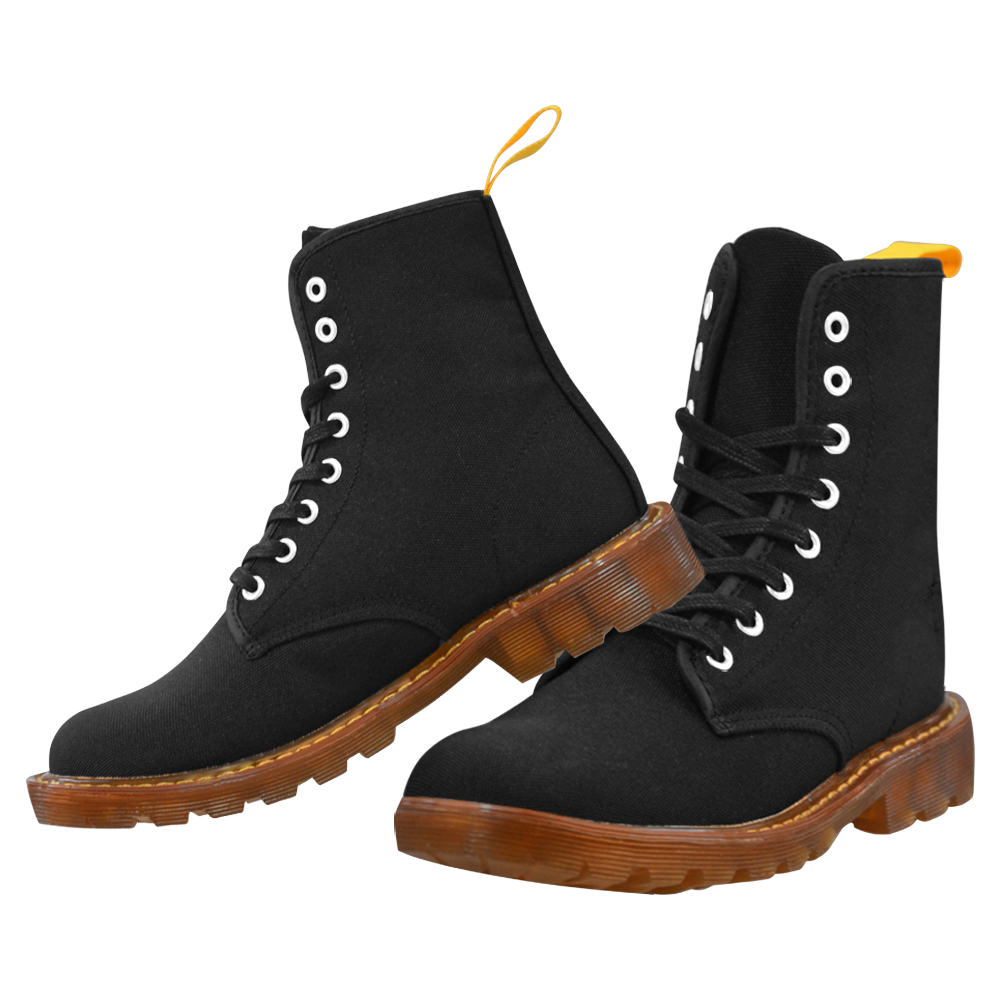 Midnight Black Martin Boots For Men Model 1203H