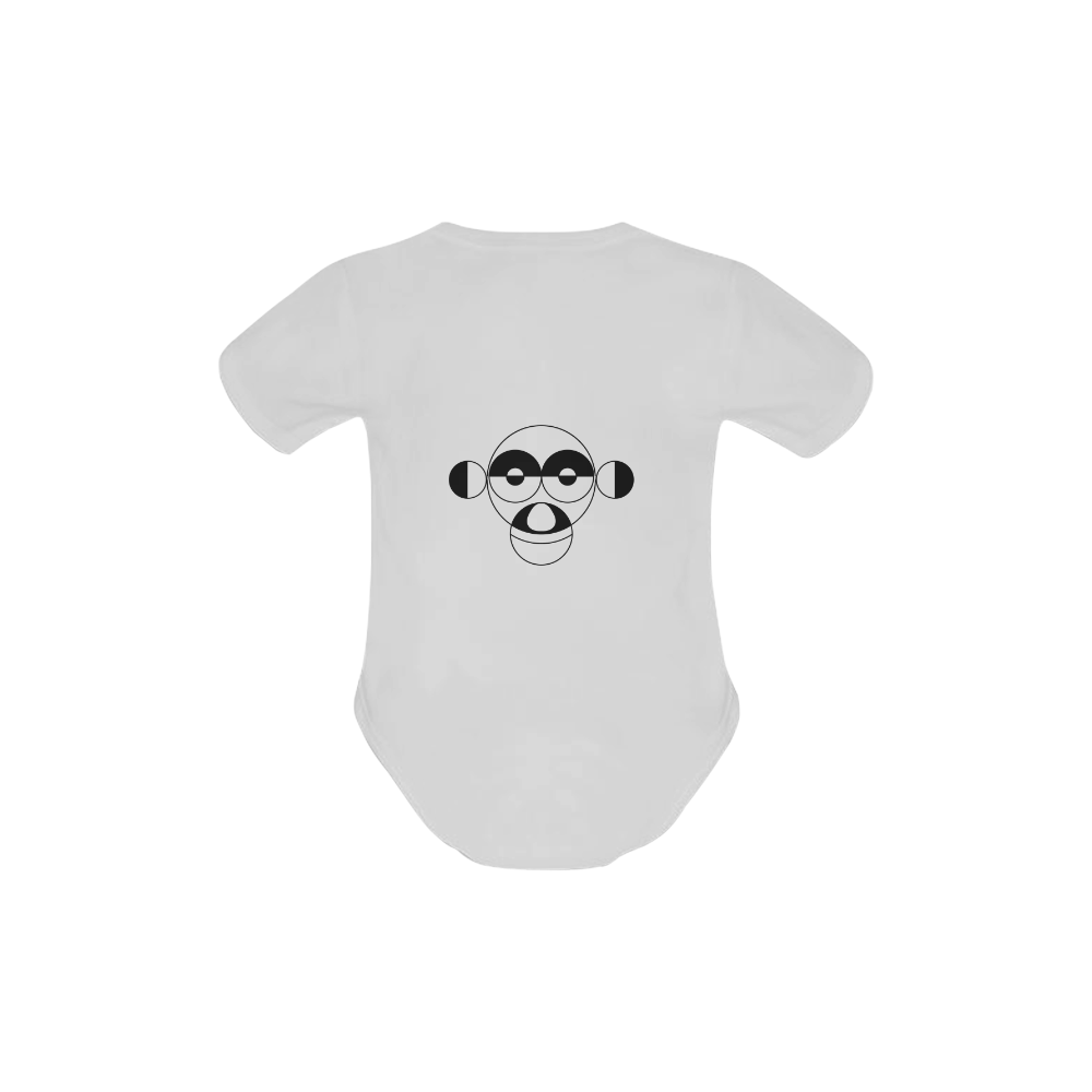 Monkey Baby Powder Organic Short Sleeve One Piece (Model T28)