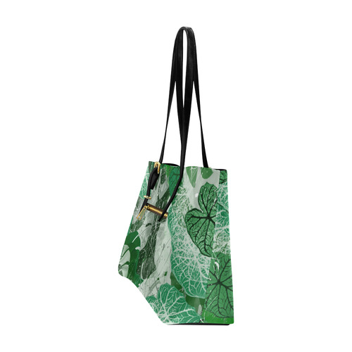 Tropical leaves Euramerican Tote Bag/Large (Model 1656)