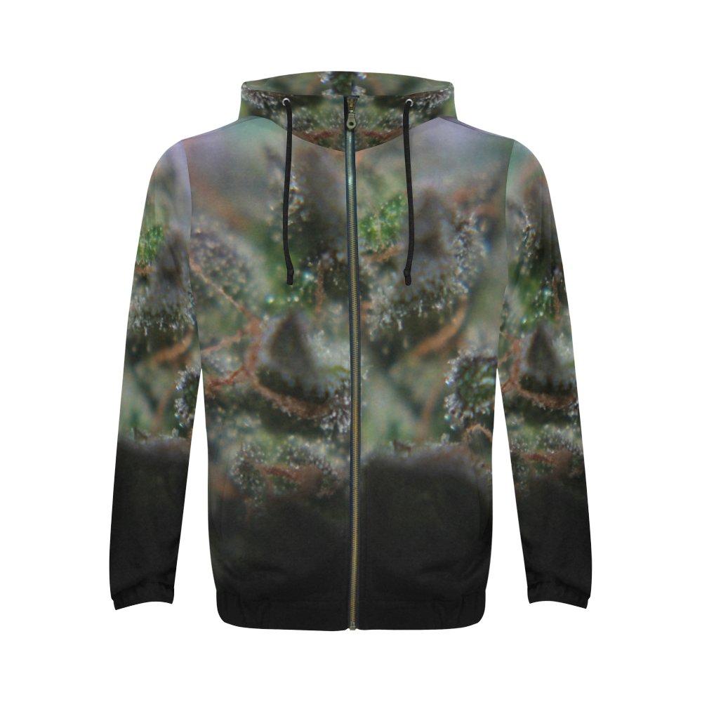 Budscape All Over Print Full Zip Hoodie for Men (Model H14)