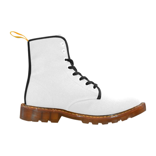 Winter White with Midnight Black Trim Martin Boots For Men Model 1203H