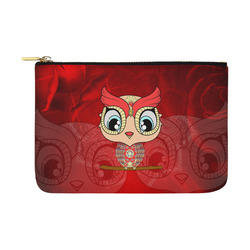 Cute owl, mandala design colorful Carry-All Pouch 12.5''x8.5''