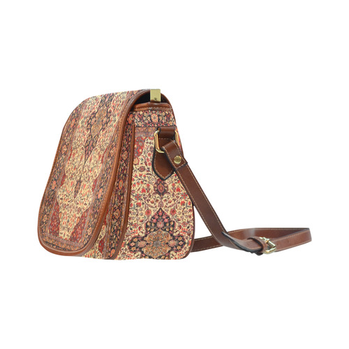 Persian Carpet Oriental Antique Rug Pattern Saddle Bag/Large (Model 1649)