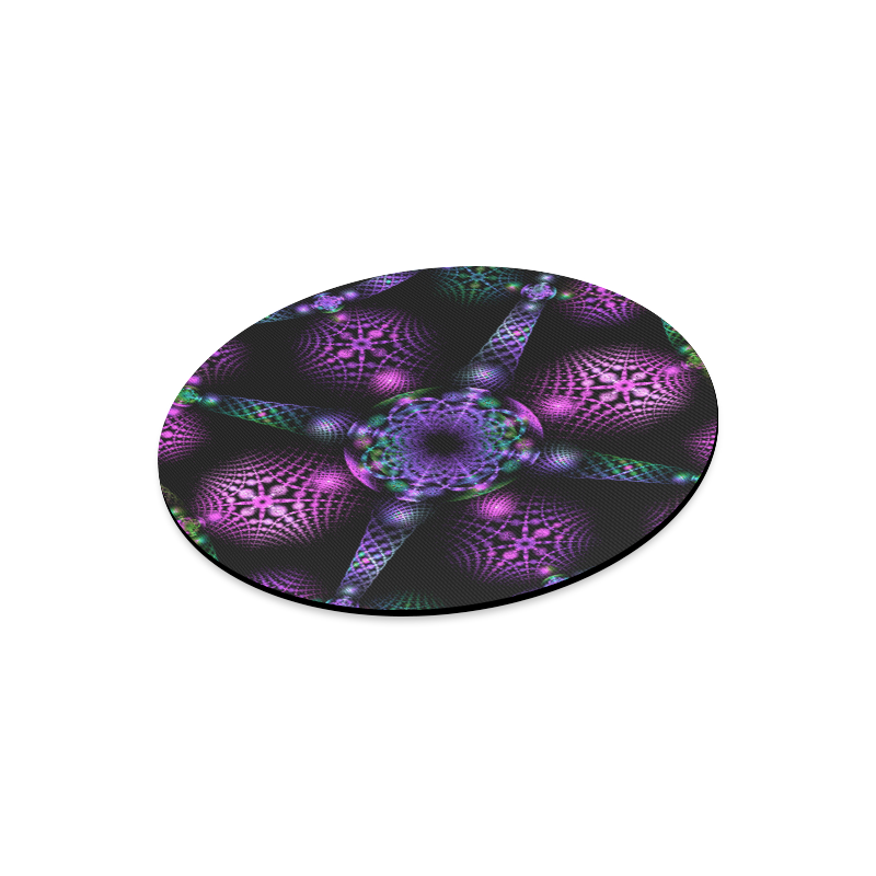 purpleChristmas Round Mousepad