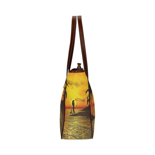 Sunset Kissed Mermaid Classic Tote Bag (Model 1644)