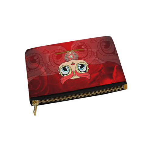 Cute owl, mandala design colorful Carry-All Pouch 9.5''x6''