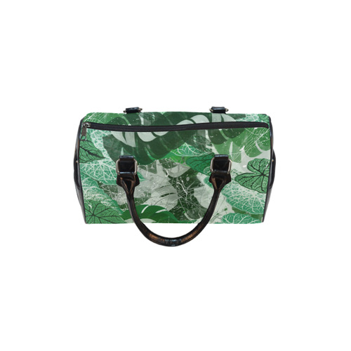 Tropical leaves Boston Handbag (Model 1621)