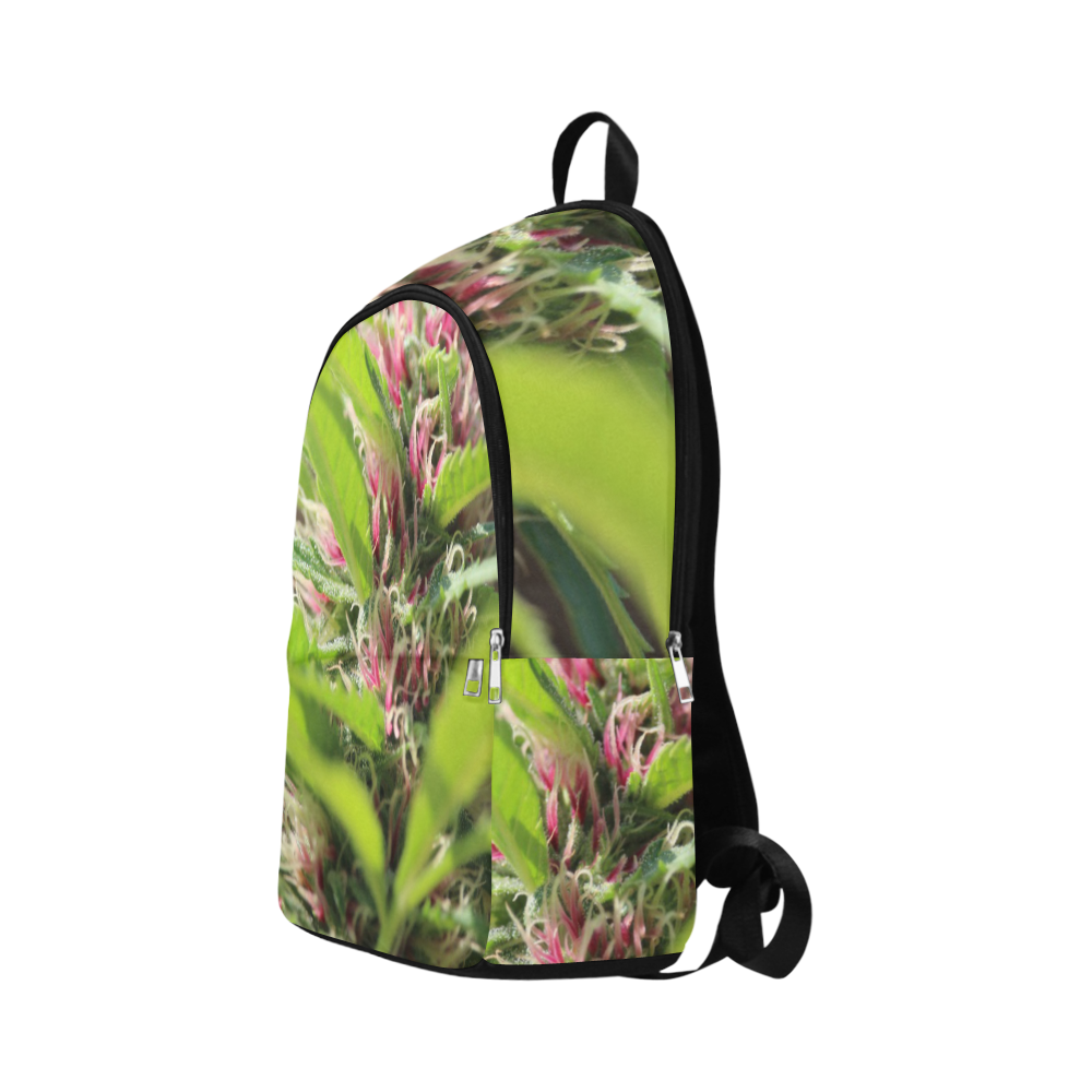 Pink Hair Lady Fabric Backpack for Adult (Model 1659)