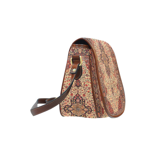 Persian Carpet Oriental Antique Rug Pattern Saddle Bag/Small (Model 1649) Full Customization