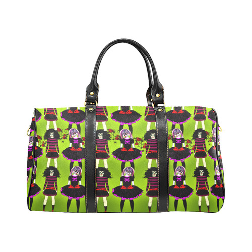 Day of the dead sugarskull friends - green New Waterproof Travel Bag/Large (Model 1639)