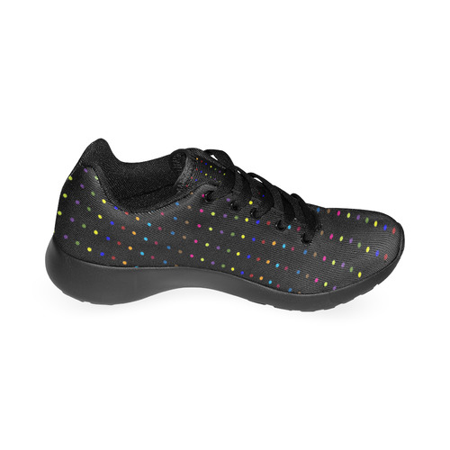 Dots & Colors Modern, Colorful pattern design Women's Running Shoes/Large Size (Model 020)