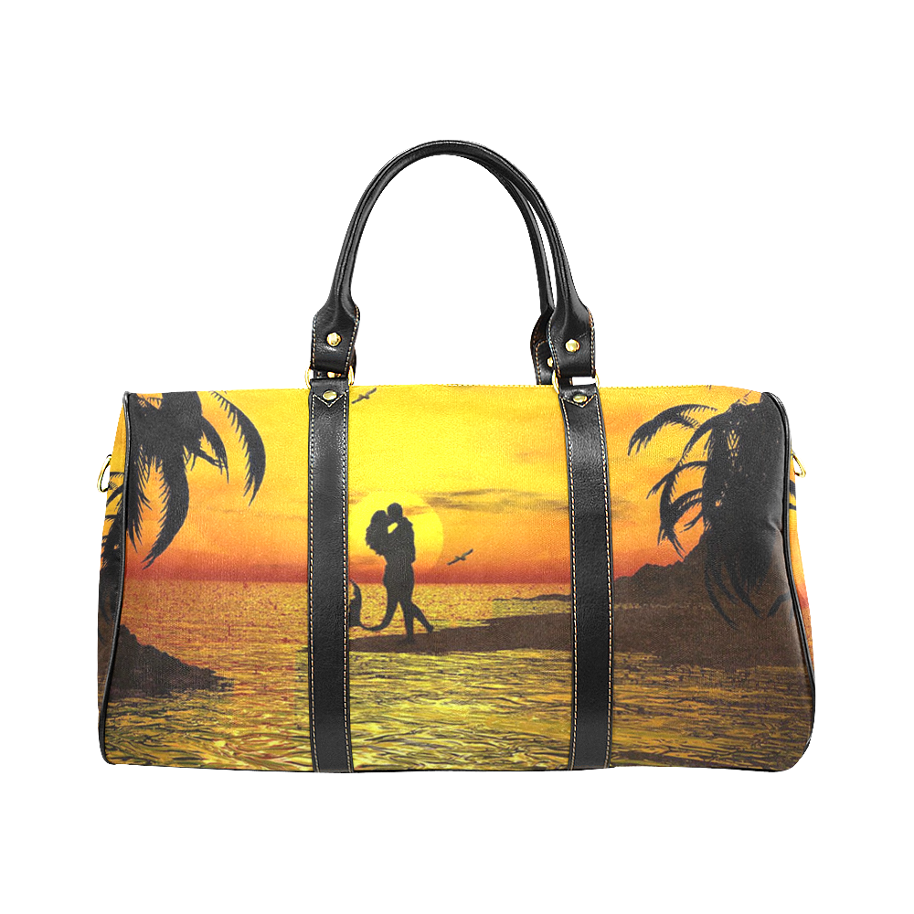 Winter Sunset Sage Waterproof Travel Bag/Small