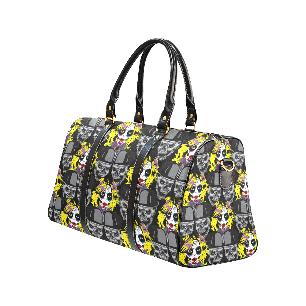 Miss Gothica Sugarskull New Waterproof Travel Bag/Large (Model 1639)