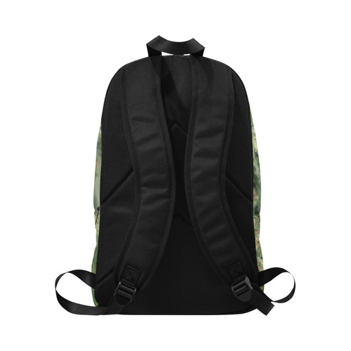 Green Crack Fabric Backpack for Adult (Model 1659)