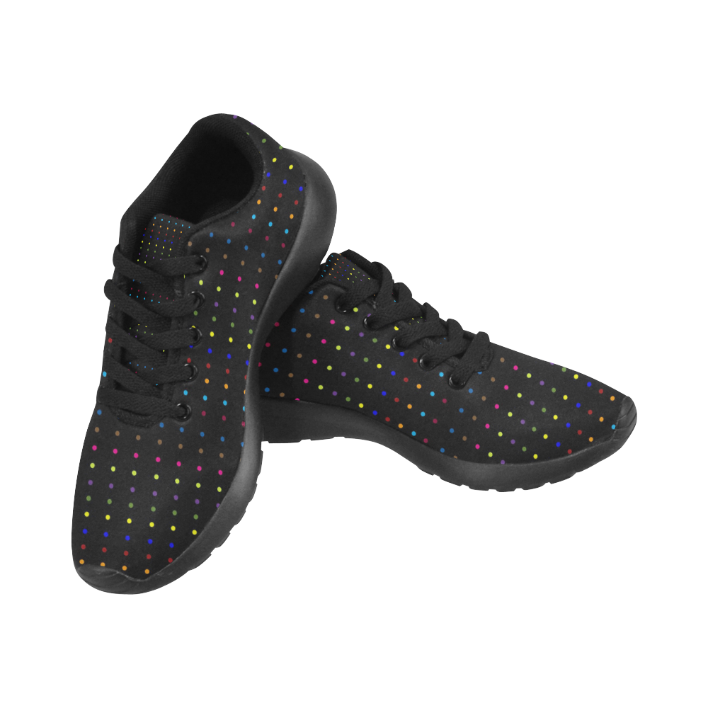 Dots & Colors Modern, Colorful pattern design Men's Running Shoes/Large Size (Model 020)