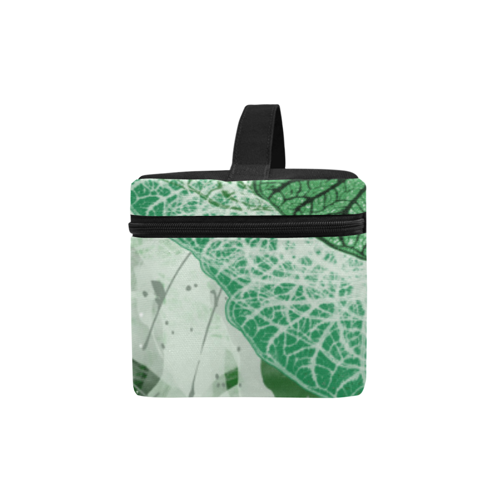 Tropical leaves Cosmetic Bag/Large (Model 1658)