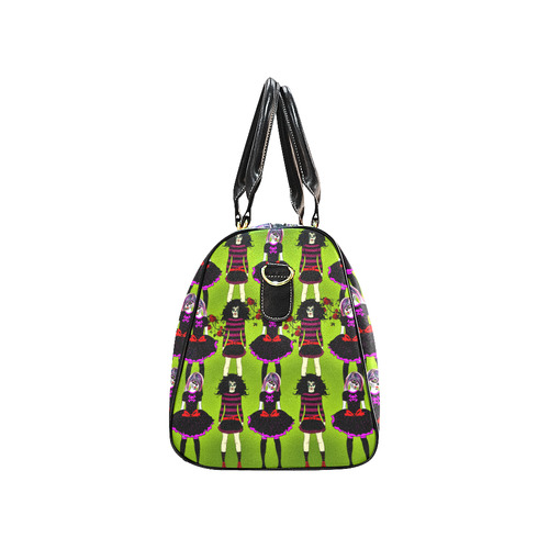 Day of the dead sugarskull friends - green New Waterproof Travel Bag/Large (Model 1639)
