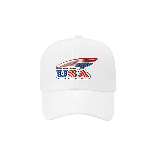 USA with flag Dad Cap