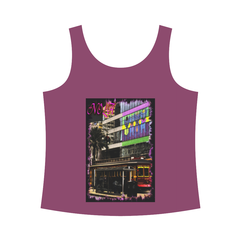Canal Street All Over Print Tank Top for Women (Model T43)