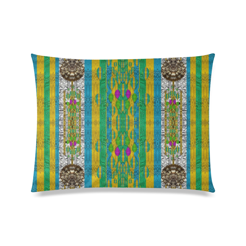 rainbows rain in the golden mangrove forest Custom Zippered Pillow Case 20"x26"(Twin Sides)